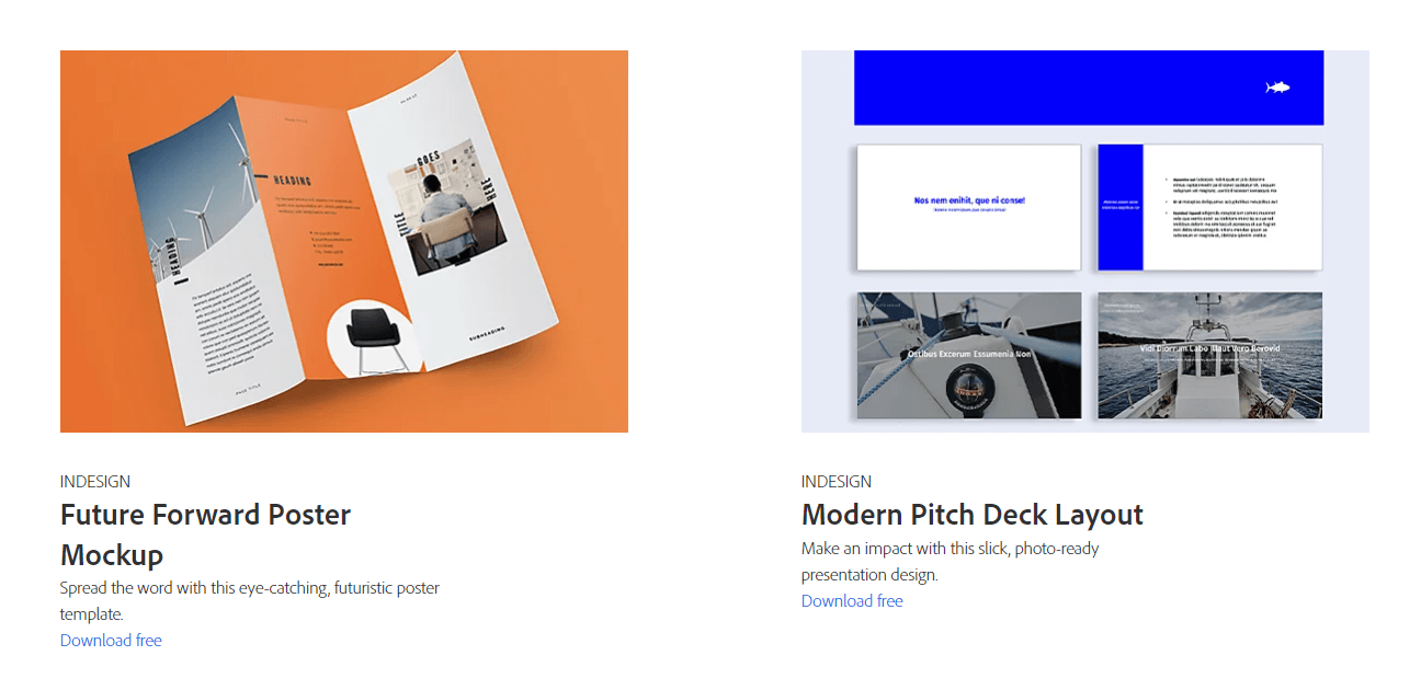 adobe indesign templates
