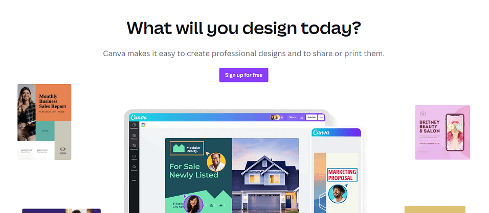 free graphic design software canva