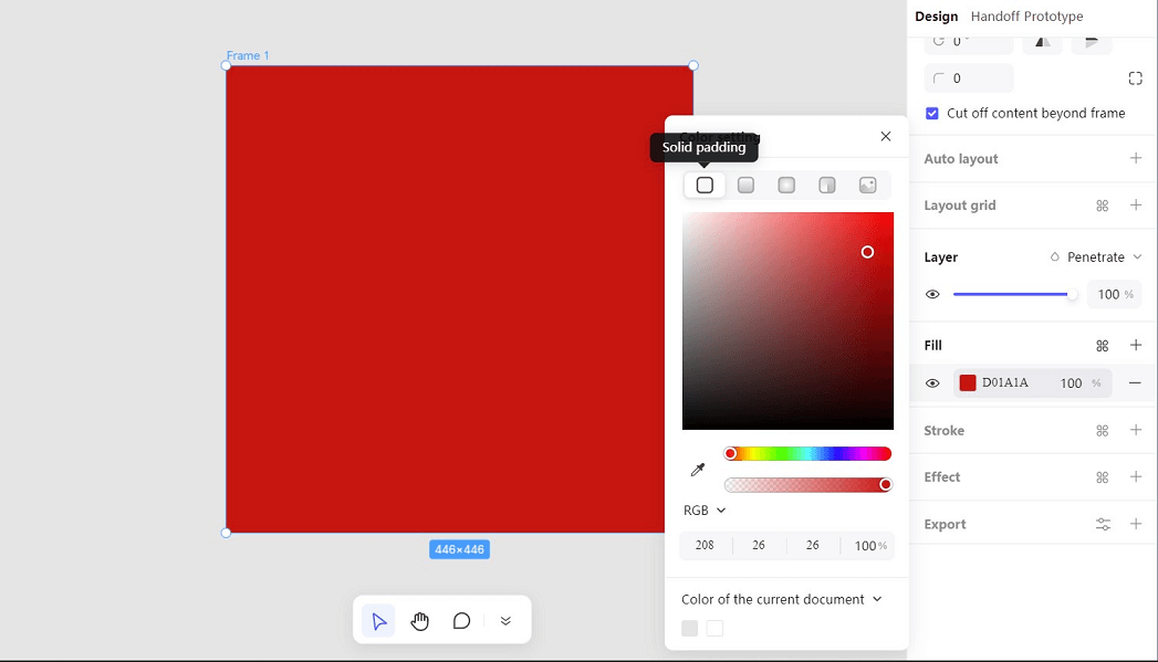 create gradients in pixso step 2
