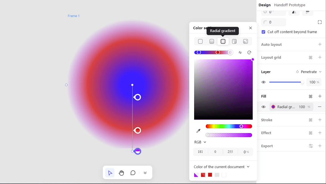 create gradients in pixso step 5