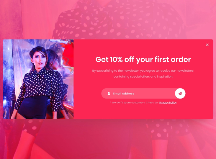 ecommerce popup