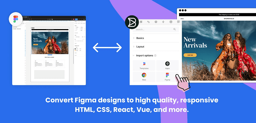 export figma to html builder.io