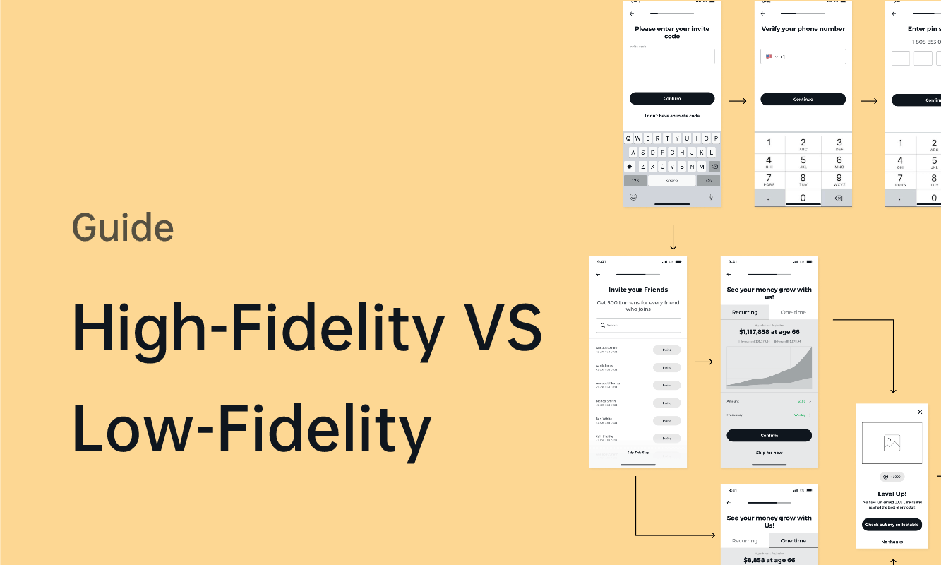 high fidelity vs low fidelity prototyping