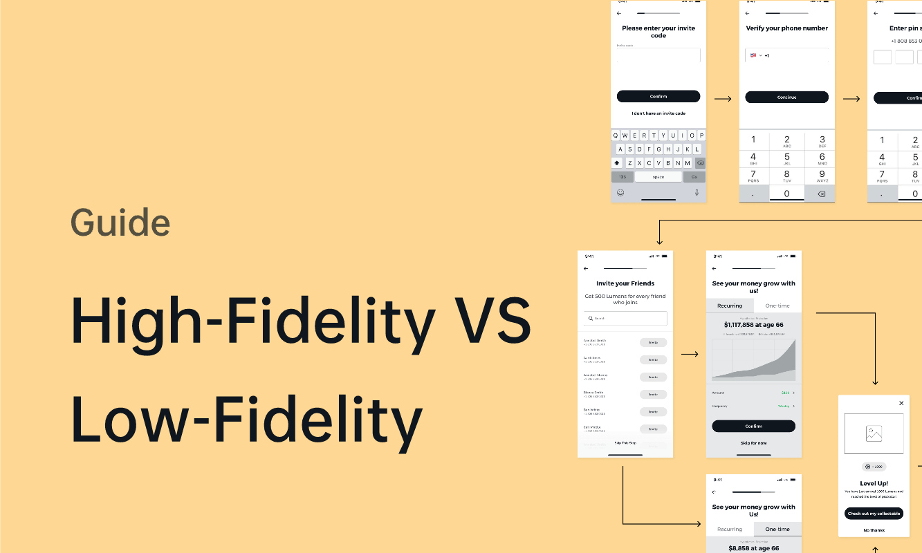 Low-fidelity vs. high-fidelity prototyping