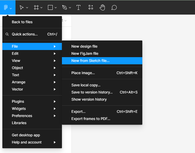 import sketch file to figma