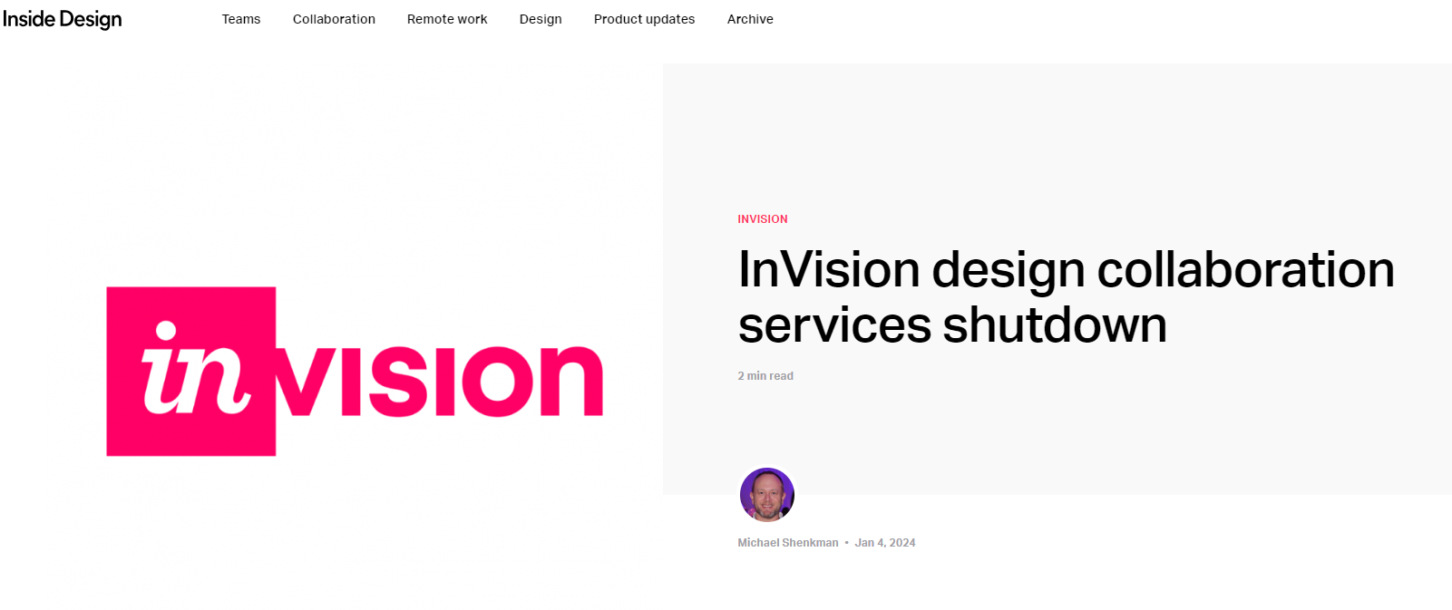  Navigating the InVision Shutdown: Exploring Alternatives for Design Collaboration