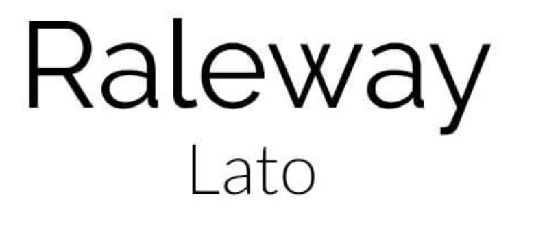 lato and raleway