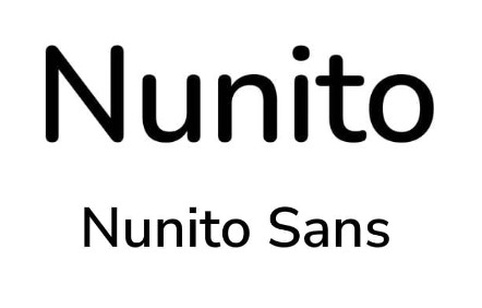 nunito and nunito sans