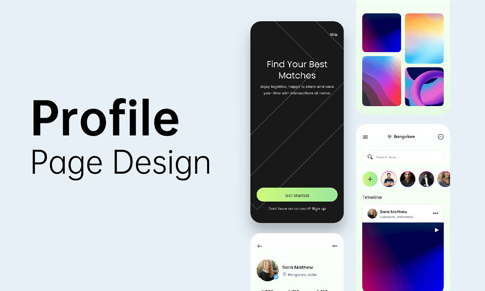 profile page design