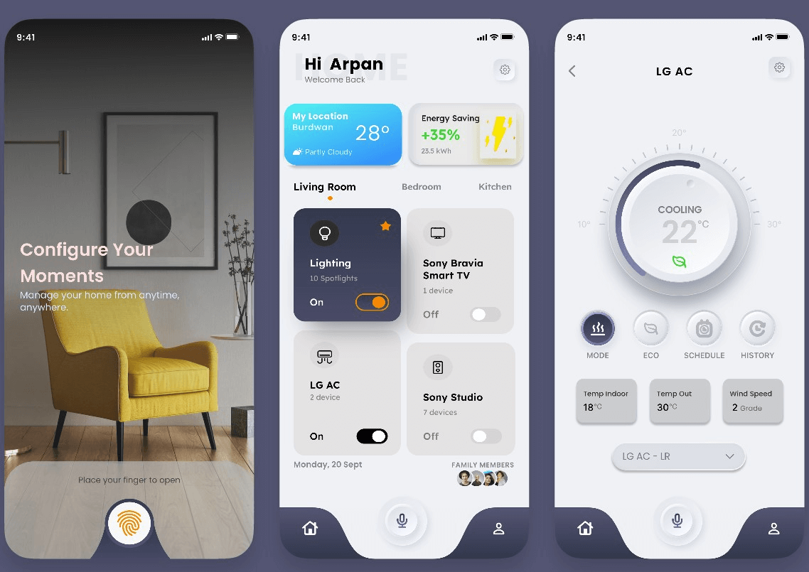 Mobile Dashboard UI Overview Design Examples