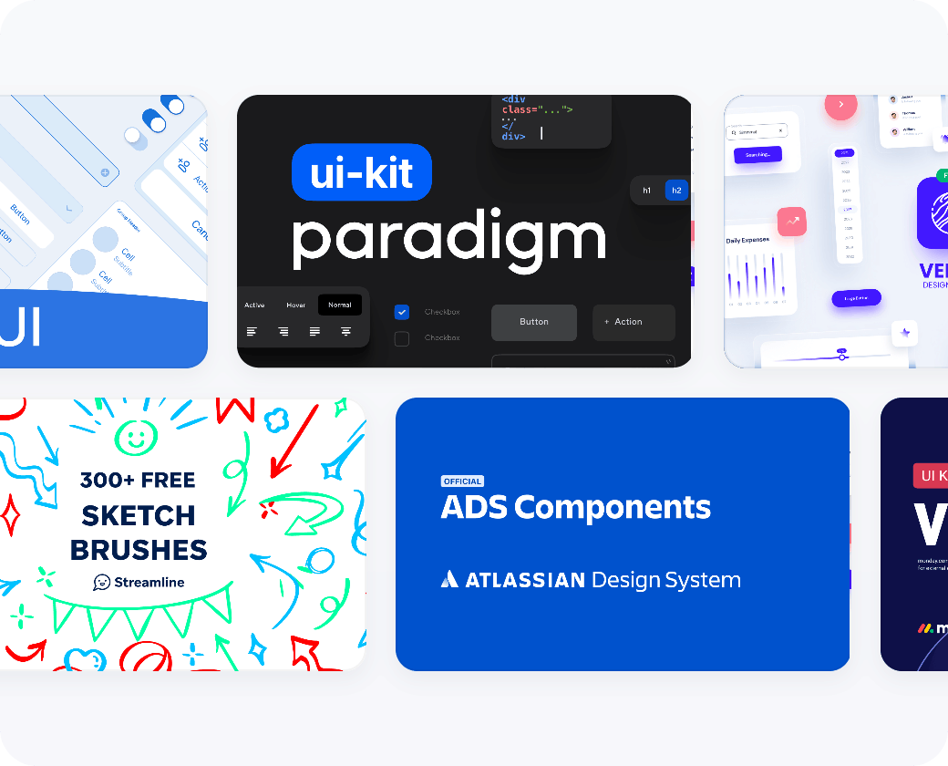 Free Adobe XD design system template 